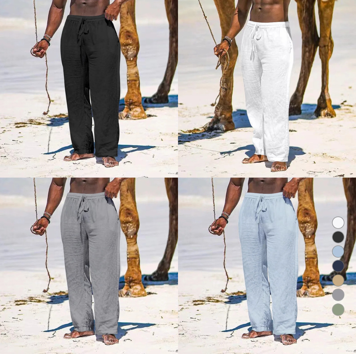 "Liquidación Exclusiva: 4x99 Pantalones de Lino por Tiempo Limitado 🚨