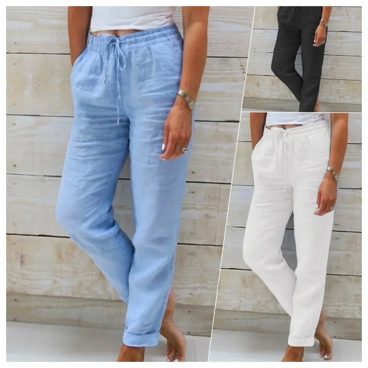 "Liquidación Exclusiva: 5 Pantalones de Lino por Tiempo Limitado a 99 🚨"