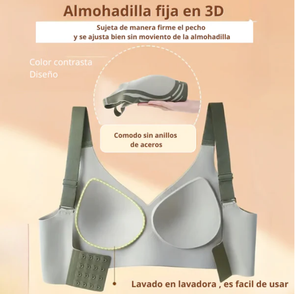 Sujetador Push-Up sin Aros | Realce Natural y Comodidad OFERTA 4x1 + Envio GRATIS