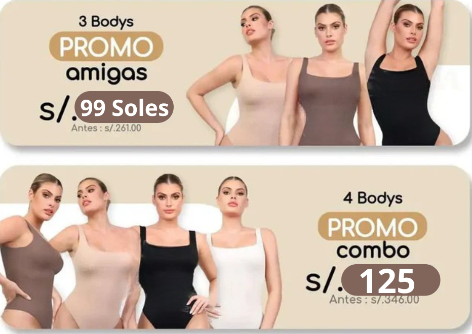 🚀 ¡Exclusivo! 3x1 en Bodys MOLDEADOR +Envío GRATIS✨