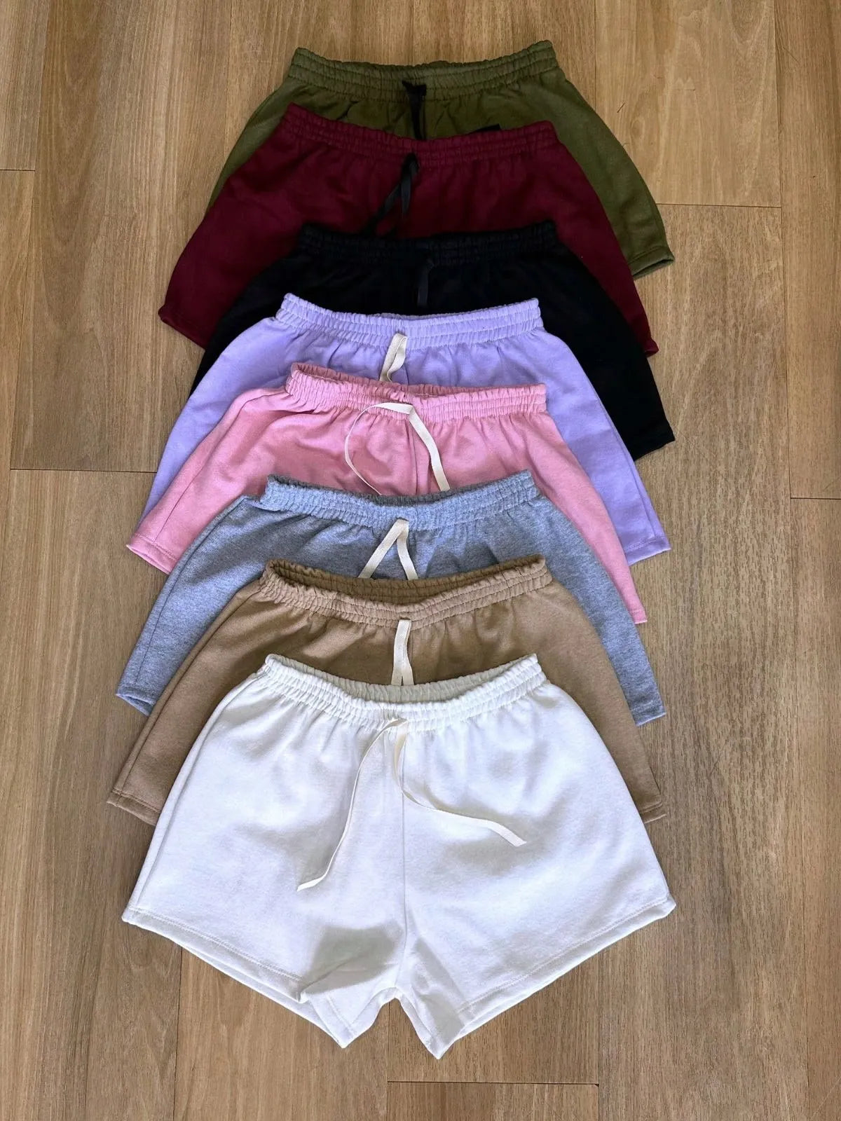 (KIT COM 6)  Shortinhos Moletinho 100% Algodão Cintura Alta | OFERTA INVERNO