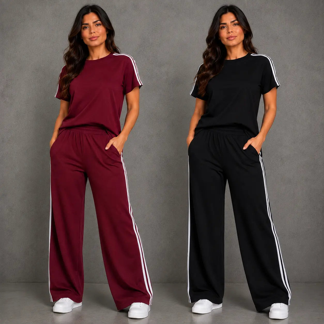 (Kit com 2) Conjunto Feminino Moletinho Premium - 70%OFF