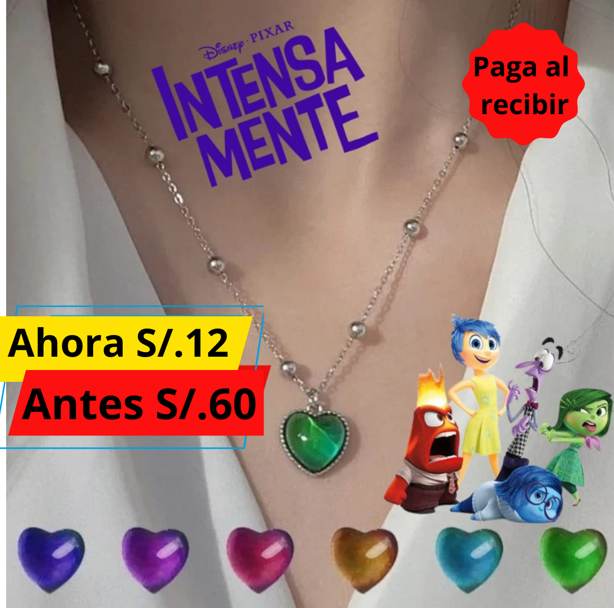 Collar Intensamente a S/.12 Soles 🧡💚💜 LIQUIDACION FINAL