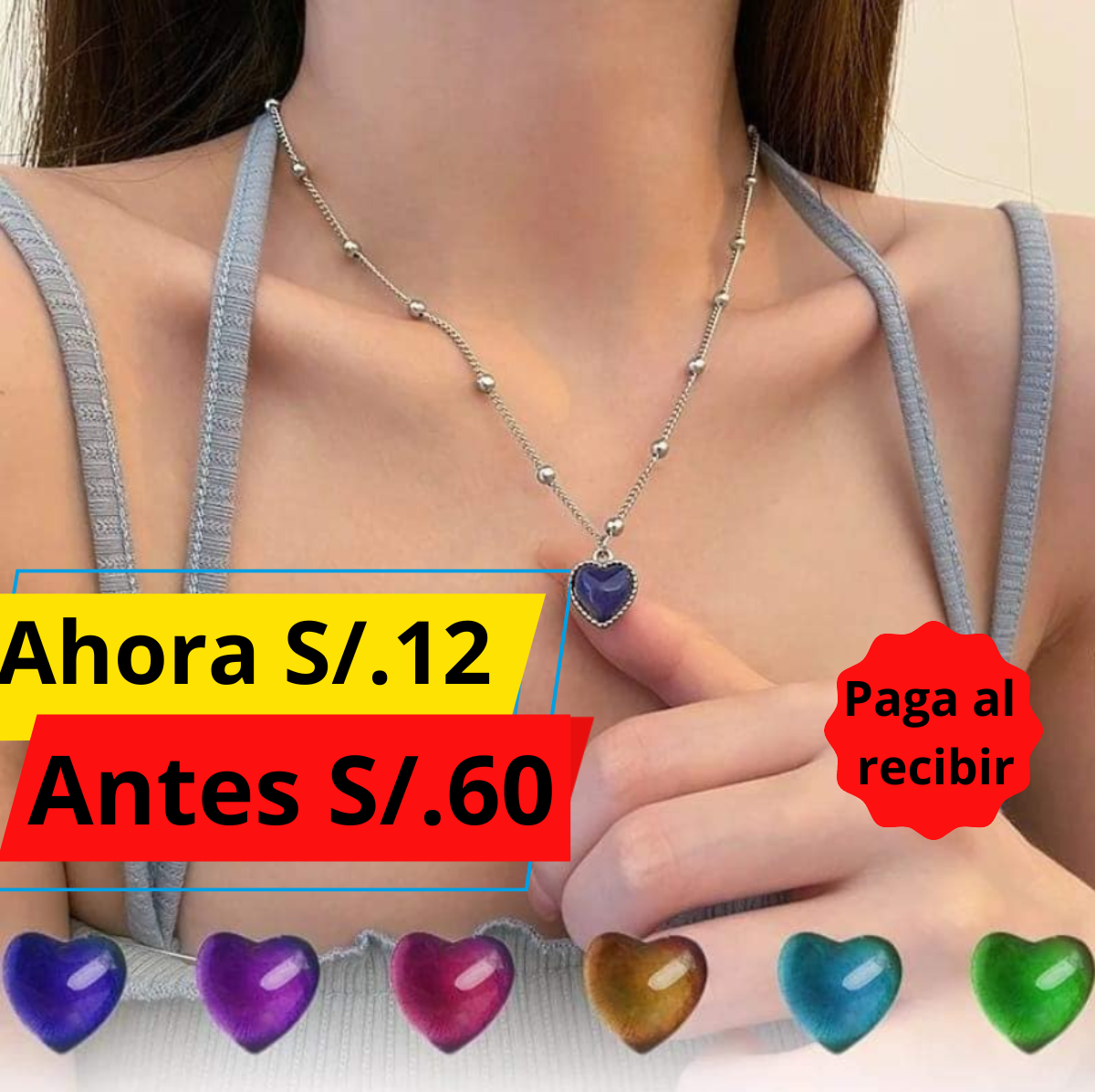 Collar Intensamente a S/.12 Soles 🧡💚💜 LIQUIDACION FINAL