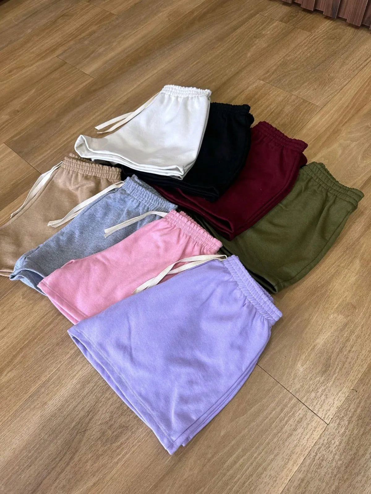 (KIT COM 6)  Shortinhos Moletinho 100% Algodão Cintura Alta | OFERTA INVERNO