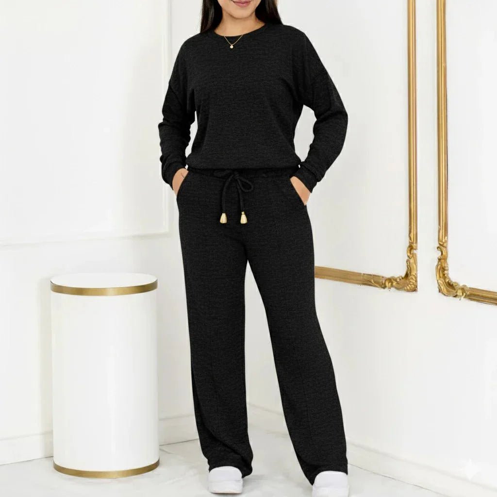 Conjunto Tricot Elegância Premium (Blusa + Calça) | Coleção Inverno