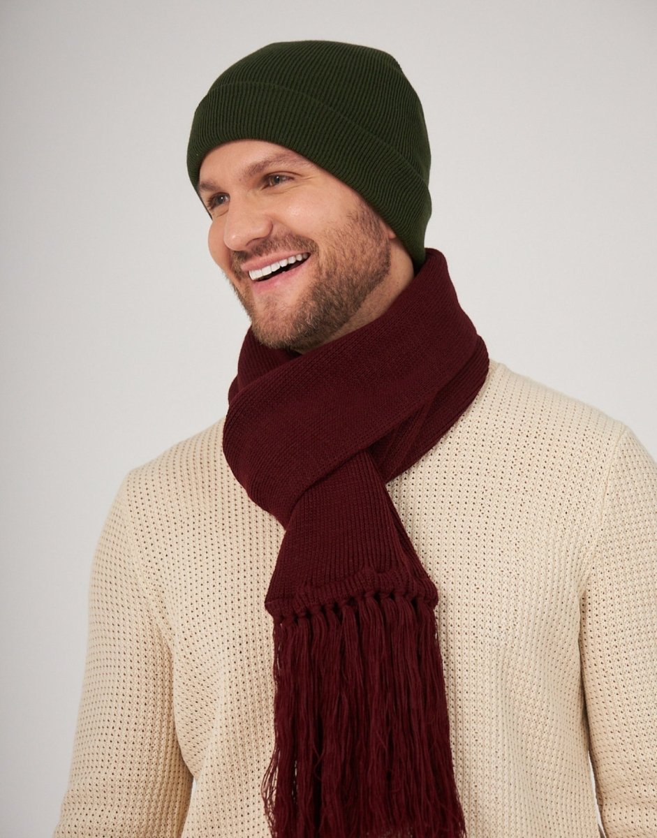 Cachecol Invernada Bordeaux - Tricote Modas