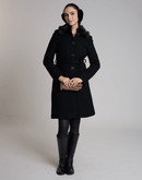 Casaco Lã Natural Varese Pelo com forro de fleece Preto - Tricote Modas