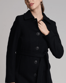 Casaco Lã Natural Varese Pelo com forro de fleece Preto - Tricote Modas