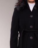 Casaco Lã Natural Varese Pelo com forro de fleece Preto - Tricote Modas