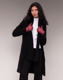 Casaco Lã Natural Varese Pelo com forro de fleece Preto - Tricote Modas