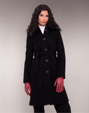 Casaco Lã Natural Varese Pelo com forro de fleece Preto - Tricote Modas