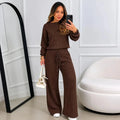 Conjunto Feminino Canelado em Tricot (Blusa + Calça) | PROMOÇÃO DE INVERNO