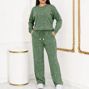Conjunto Feminino Longo em Tricot (Blusa + Calça) | PROMOÇÃO DE INVERNO - Tricote Modas