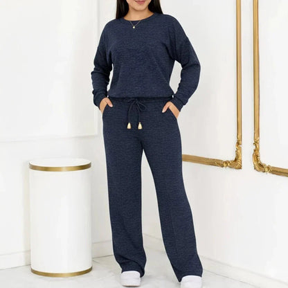 Conjunto Tricot Elegância Premium (Blusa + Calça) | Coleção Inverno