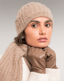 Gorro Tricot Calone Soft Bege Bruma - Tricote Modas