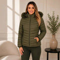 Jaqueta Puffer Peluciada Feminina | Promoção de Inverno