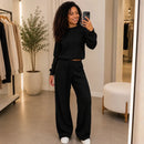 Kit com 3 Conjunto Canelado em Tricot Paty [LIQUIDAÇÃO DE INVERNO]