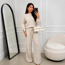 Kit com 3 Conjunto Canelado em Tricot Paty [LIQUIDAÇÃO DE INVERNO]