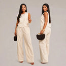 Kit com 3 Conjuntos Feminino em Linho Premium - 40%OFF