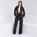 Kit com 3 Conjuntos Feminino em Malha Ribana com Zíper - [OFERTA DE INVERNO]