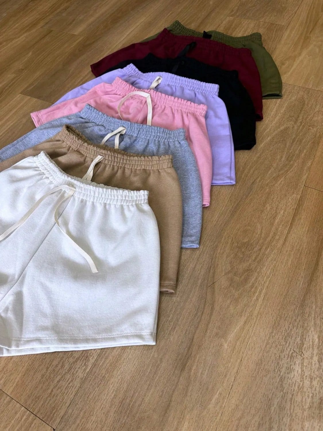 Mirella Modas (KIT COM 6)  Shortinhos Moletinho 100% Algodão Cintura Alta | OFERTA INVERNO