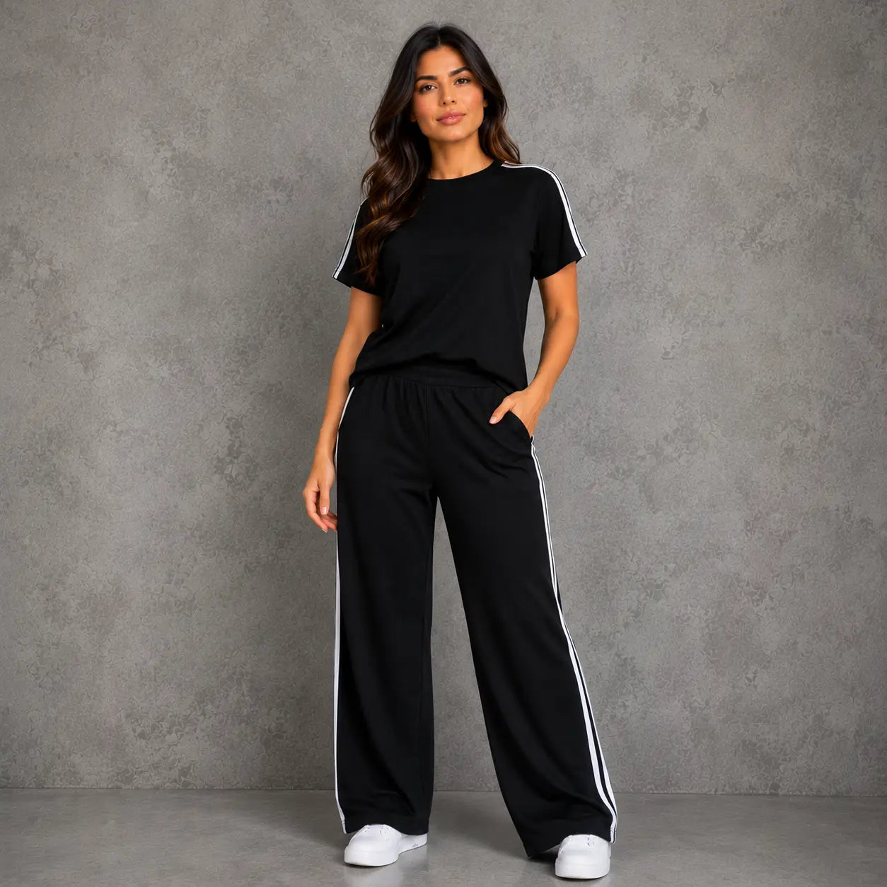 (Kit com 2) Conjunto Feminino Moletinho Premium - 70%OFF