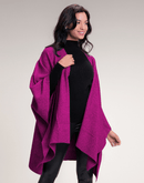 Poncho Strim Rosa U - Tricote Modas