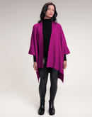 Poncho Strim Rosa U - Tricote Modas