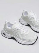 Sodalemon Novos Tênis Esportivos Casuais Femininos Estilo Preppy Tênis Chunky - Tricote Modas