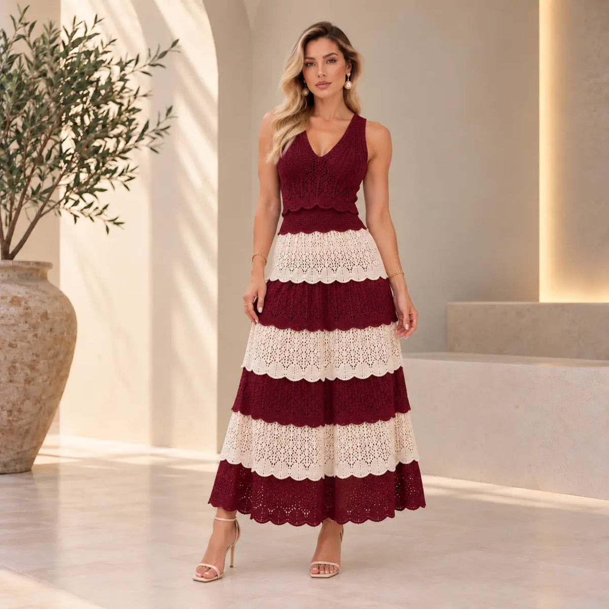 Vestido Capri em Tricot Premium (Não Pinica) | PROMOÇÃO DE PRÉ VERÃO 2026