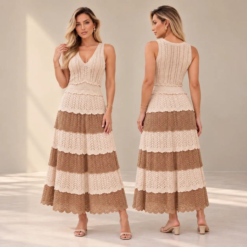 Vestido Capri em Tricot Premium (Não Pinica) | PROMOÇÃO DE PRÉ VERÃO 2026