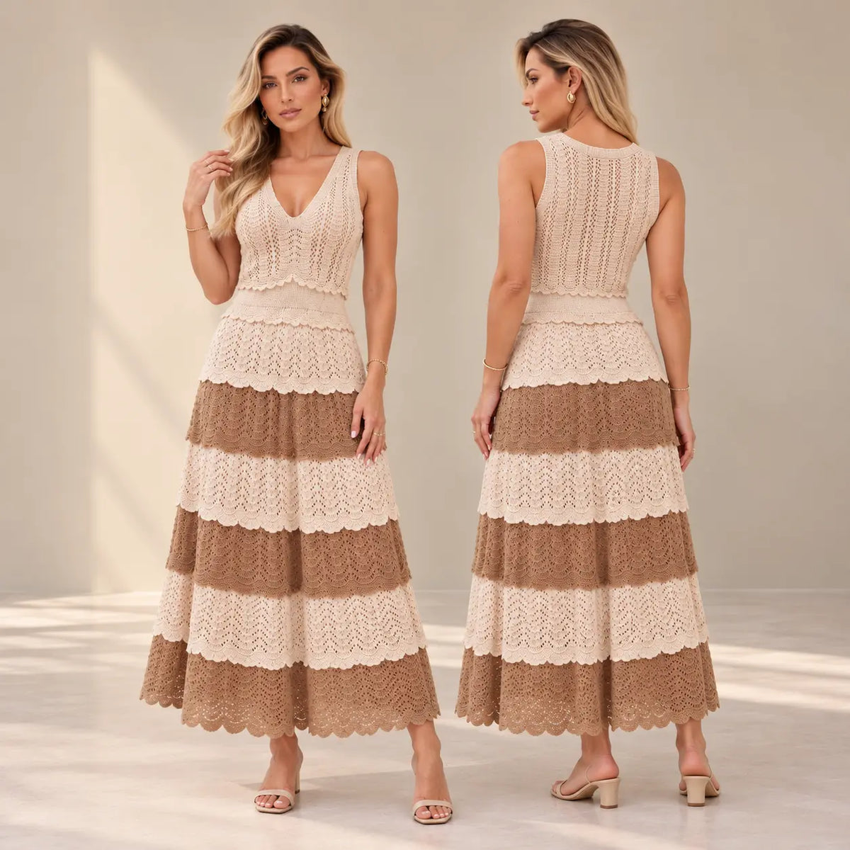 Vestido Capri em Tricot Premium (Não Pinica) | PROMOÇÃO DE PRÉ VERÃO 2026